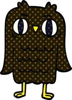 cartoon doodle owl vector