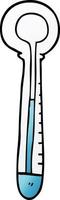 cartoon doodle medical thermometer vector