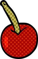 cartoon doodle cherry vector