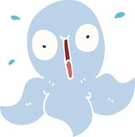 cartoon doodle funny octopus vector