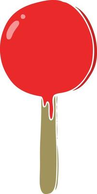flat color style cartoon lollipop