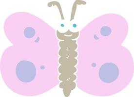 flat color illustration of butterfly vector