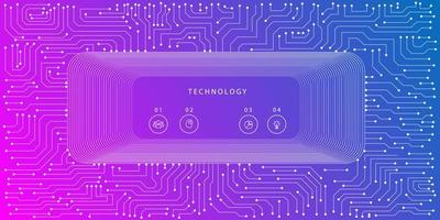 Computer chip Electronic circuit board vector for technology and finance concept and education for future