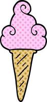 cartoon doodle ice cream vector