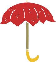 cartoon doodle open umbrella vector