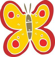 cartoon doodle huge butterfly vector