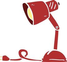 cartoon doodle desk lamp vector