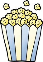 cartoon doodle popcorn vector