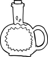 line drawing cartoon maple syrup vector