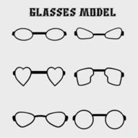 unique and elegant eyeglass models vector