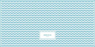 patrón moderno en zig-zag con color azul claro vector