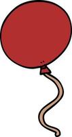cartoon doodle balloon vector