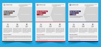 Corporate Flyer Design for Business vector