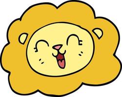 cartoon doodle lion vector