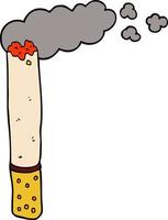 cartoon doodle cigarette vector