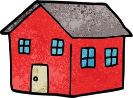 cartoon doodle traditional house vector