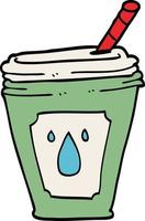 cartoon doodle juice bar drink vector