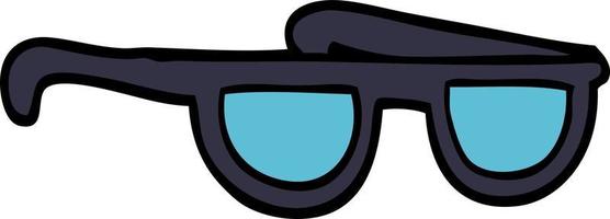 cartoon doodle sunglasses vector