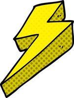 cartoon doodle thunder bolts vector