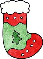 cartoon doodle christmas stockings vector