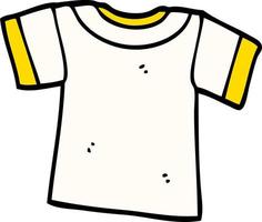 cartoon doodle tee shirt vector