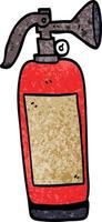 cartoon doodle fire extinguisher vector