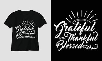 Fall Thanksgiving Day T-shirt Graphic vector