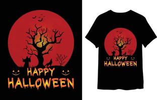 diseño de camiseta de halloween vector