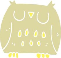 cartoon doodle happy owl vector