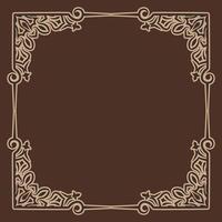 vintage frame  classic decoration  antique carving vector