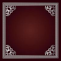 vintage frame  classic decoration  antique carving vector