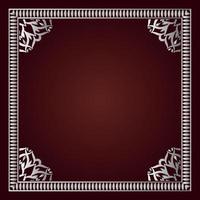 vintage frame  classic decoration  antique carving vector