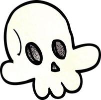 cartoon doodle halloween skull vector