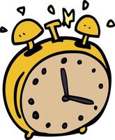 cartoon doodle alram clock vector