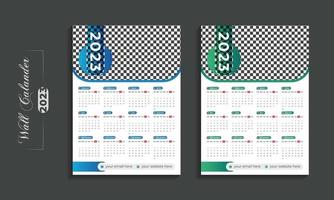 Plantilla de diseño de calendario de pared moderno 2023 para el nuevo año vector