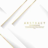 white luxury premium background and gold line. vector