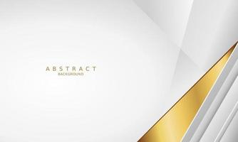 white luxury premium background and gold line. vector