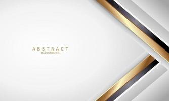 white luxury premium background and gold line. vector