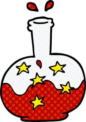 cartoon doodle magic potion