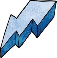 cartoon doodle decorative lightning bolt vector