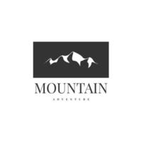 Mountain adventure logo template design vector