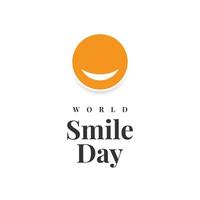World smile day illustration template design vector