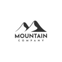 Mountain adventure logo template design vector