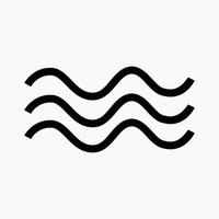 Abstract water icon on white background. vector