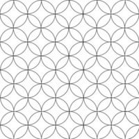 circle seamless pattern on white background. vector