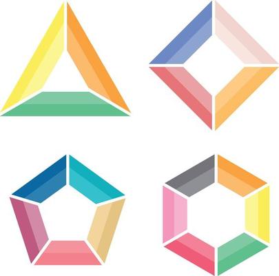 colorful Business infographics set on white background.