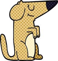 cartoon doodle dog vector