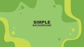 abstract simple soft green and yellow with bubble wavy background vector illustration EPS10