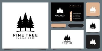 pine tree logo vector design template