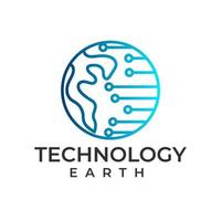 Global communication technology abstract logo design vector template linear style, Logotype internet web concept icon.